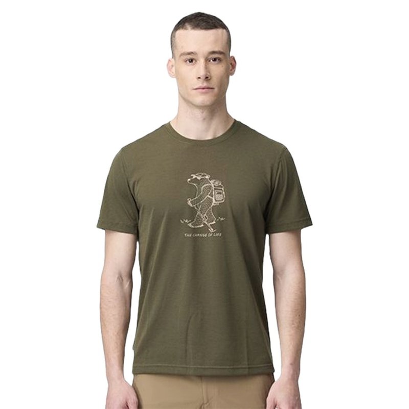 【Wildland】wildland mountain hiking functional T 0B21606-112 ivy green - Men's T-Shirts & Tops - Polyester Green