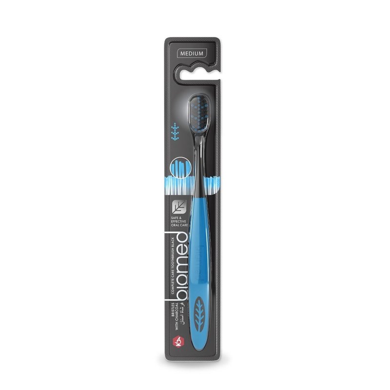 【Biomed】Deep Charcoal Toothbrush (Medium Hair) - Toothbrushes & Oral Care - Other Materials 