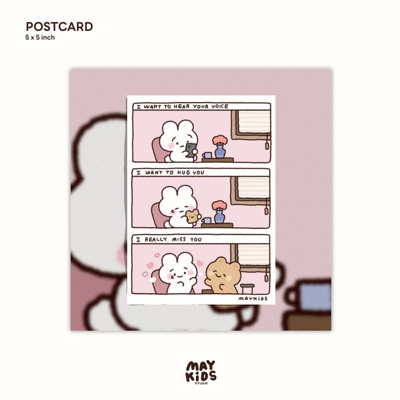 Postcard - 卡片/明信片 - 紙 粉紅色