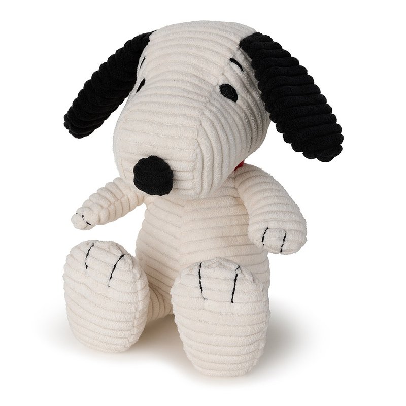 [Special offer with slight imperfections] BON TON TOYS Snoopy Corduroy Stuffed Doll - Cream 19cm - Stuffed Dolls & Figurines - Polyester White