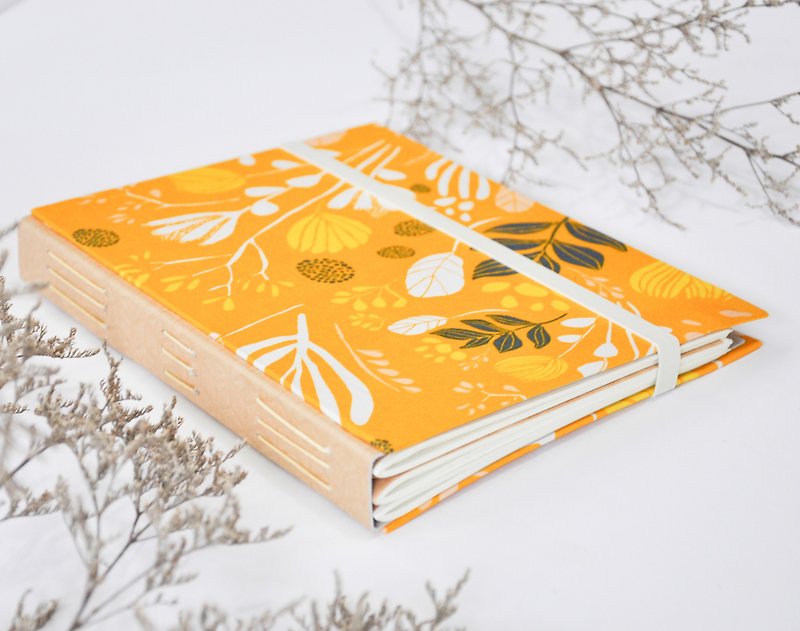 Handmade note book - Notebooks & Journals - Cotton & Hemp Orange