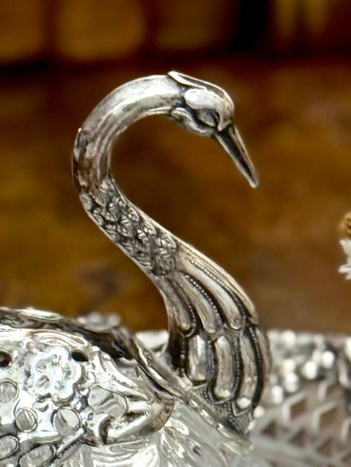 Silver 銀製　白鳥　ヴィンテージ　調味料入れ　小物入れ Silver 銀製 白鳥 ヴィンテージ 調味料入れ 小物入れ Silver