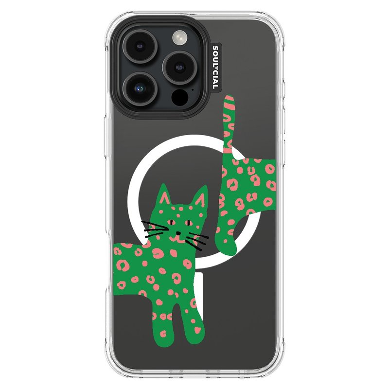 Catitude cat star iPhone 16 mobile phone case MagSafe magnetic mobile phone protective case - Phone Cases - Other Materials 