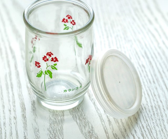 日本製、昭和初期印刷ガラスワイングラス、新品未使用、台湾へ送料無料 - ショップ littlefleamarket グラス・コップ - Pinkoi