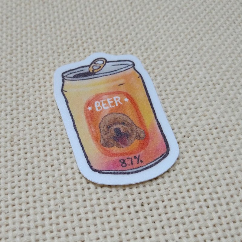 Red VIP Beer-Waterproof Car Sticker-Luggage Sticker_Waterproof Sticker - Stickers - Waterproof Material 