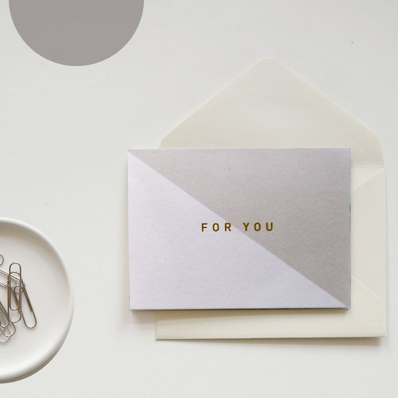 Dailylike Classic Time Folding Card -08 Gray: for U, E2D40433 - Cards & Postcards - Paper Gray