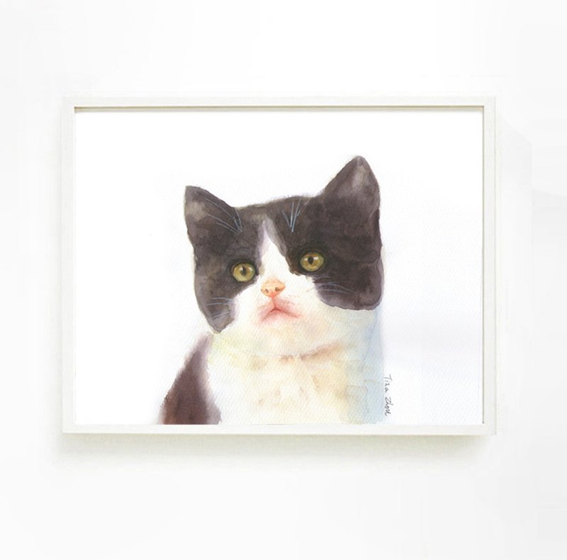 Pet Portrait Painting Custom , Dog Portrait Hand Painted Painting, Pet Portrait - Customized Portraits - Paper 