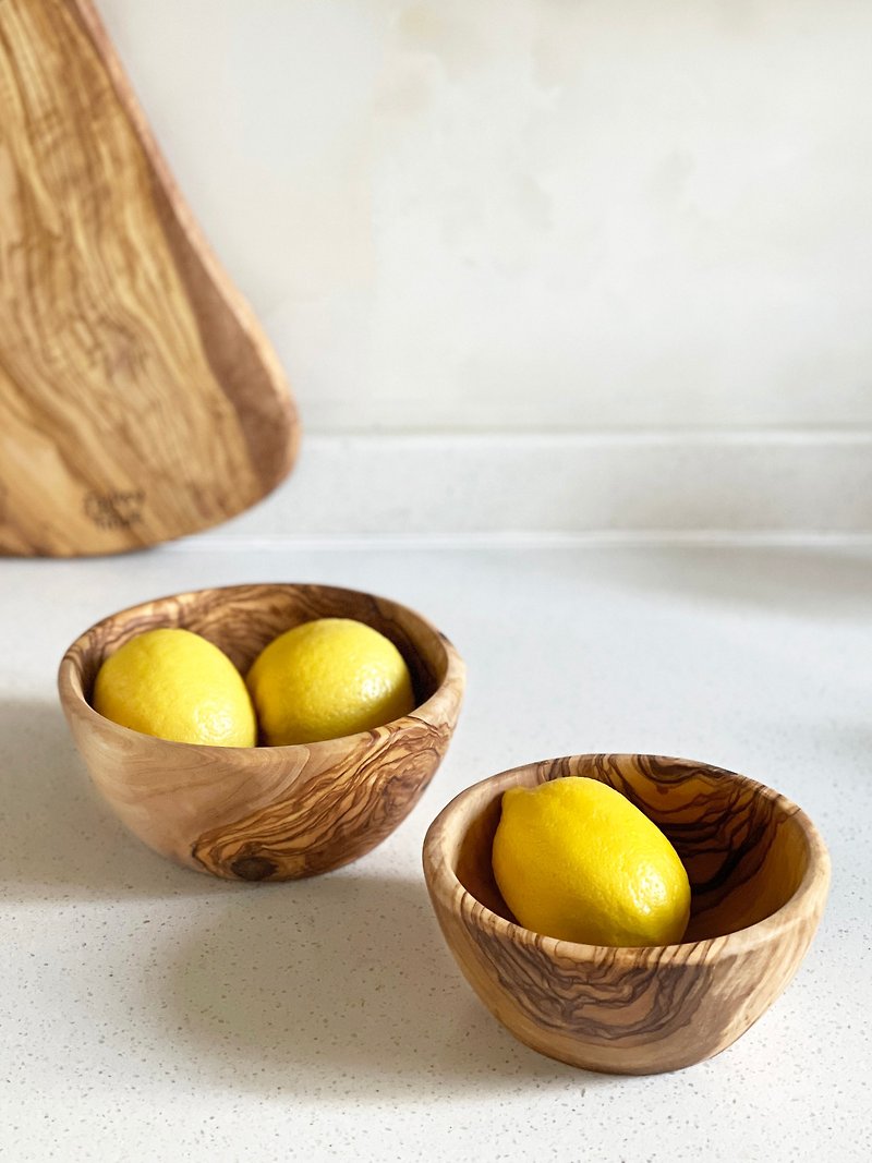 Handcrafted Olive Wood Stacking Bowl - ชุดเดินป่า - ไม้ 