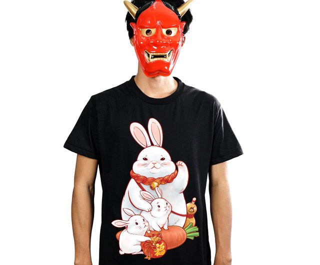 うさぎ3太郎KIMMATIN KMチャコール Tシャツ KMNT BLACK - DEBUT | KMNSUPPLY