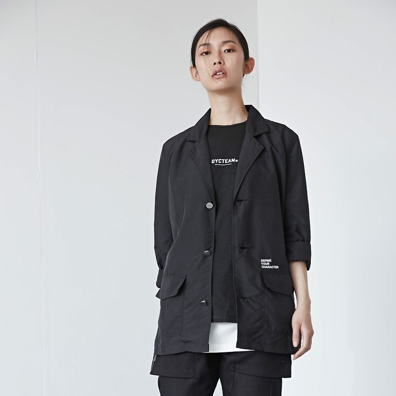 DYCTEAM - 3M Waterproof Blazer waterproof blazer - Women's Blazers & Trench Coats - Cotton & Hemp Black