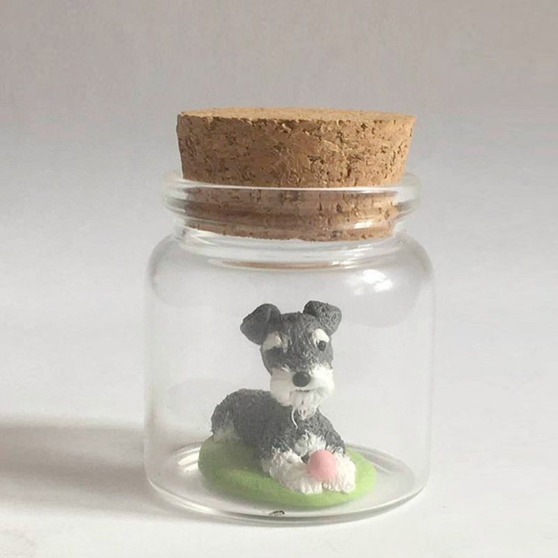 [Customized gift] Dear, I shrunk my pet - 3 small glass lying posture ornaments - Other - Clay 