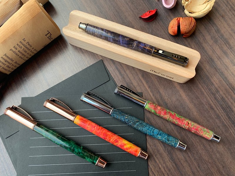 MicForest -- Stabilized Wood Ballpoint Pen - ปากกา - ไม้ หลากหลายสี