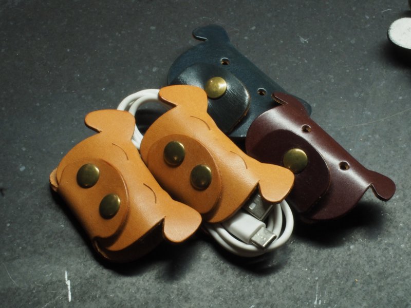 動物集線器丨支持客製化訂製丨意大利牛皮手造 - 鑰匙圈/鑰匙包 - 真皮 