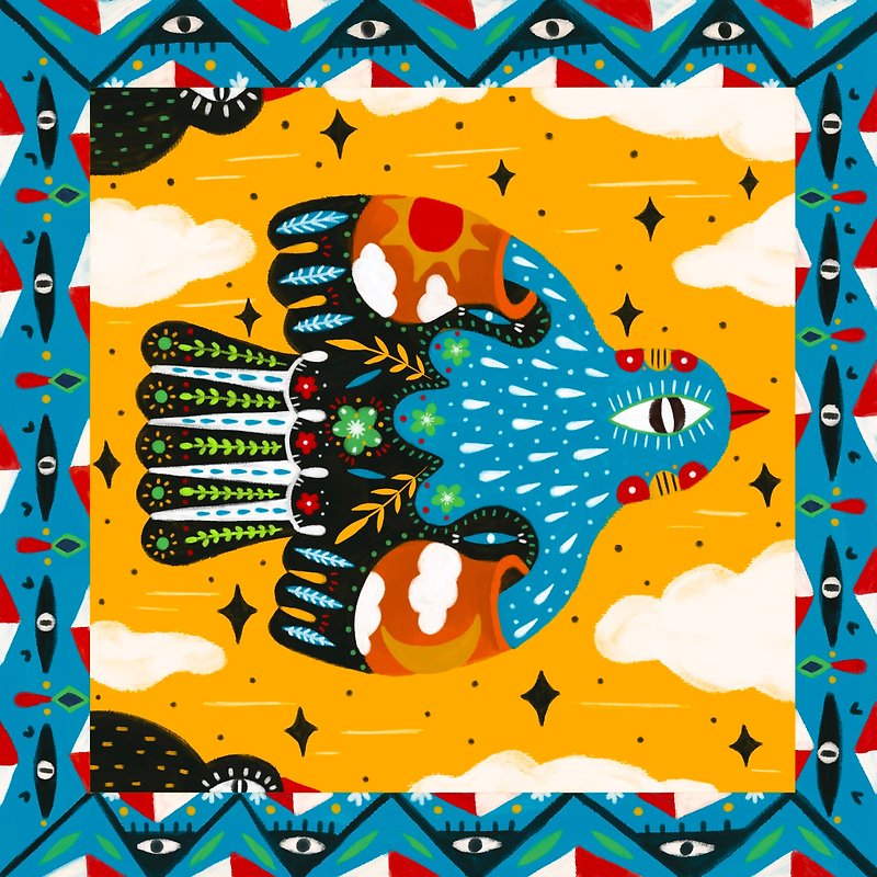 寓言系列插畫 裝飾畫 烏鴉和水罐情人節禮盒 - 掛牆畫/海報 - 棉．麻 多色
