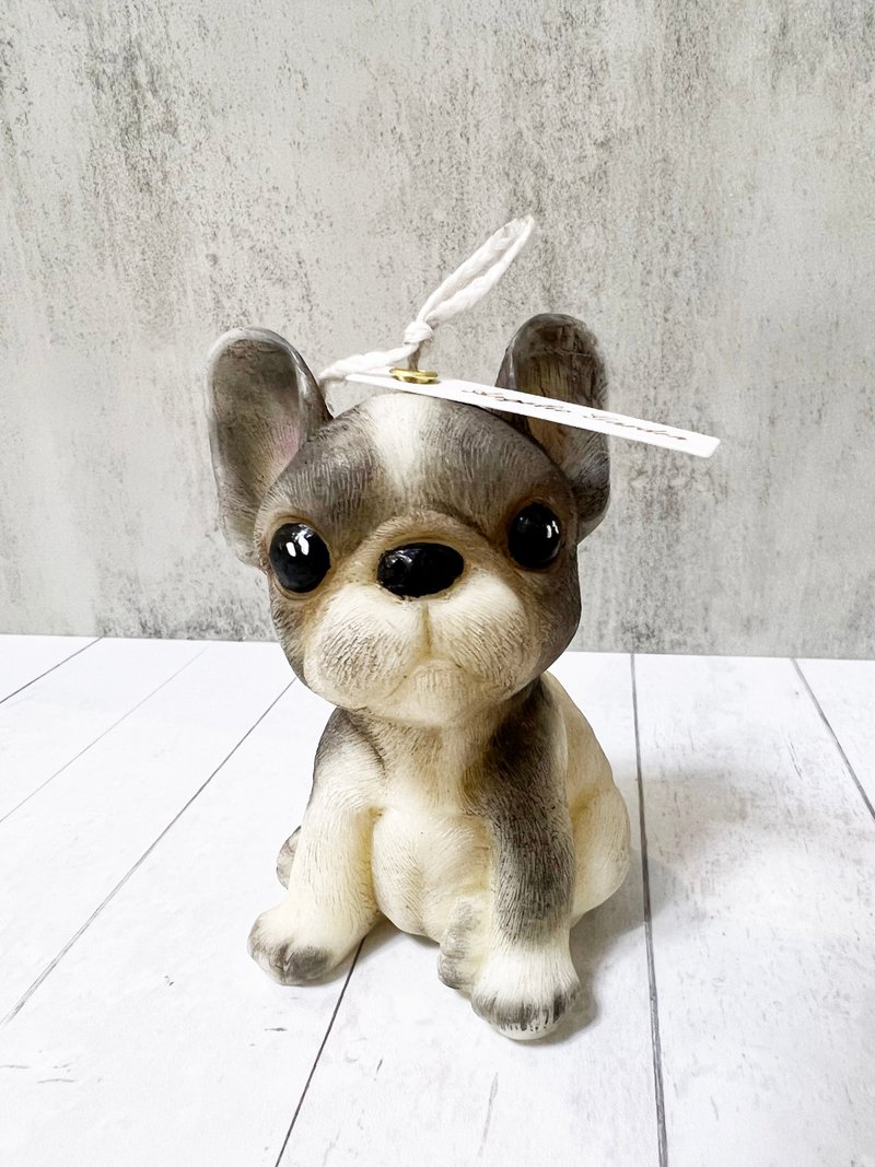 Frenchie Candle - Candles & Candle Holders - Wax Gray