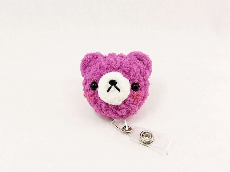 葡萄熊-熊-票卡夾-悠遊卡 - 證件套/卡套 - 聚酯纖維 紫色