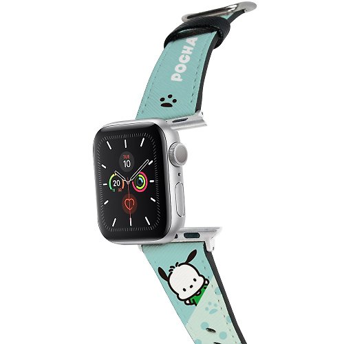HongMan康文國際 【Hong Man】三麗鷗系列 Apple Watch 皮革錶帶 點點帕恰狗