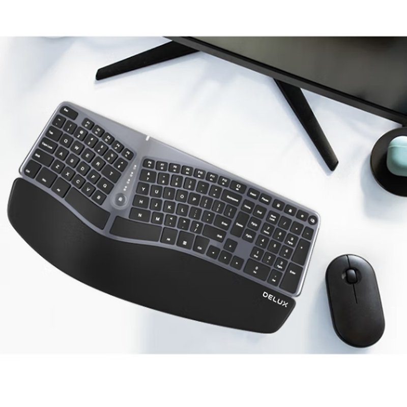 DeLUX GM901 Ergonomic Office Keyboard (Wired Version) - แกดเจ็ต - พลาสติก 