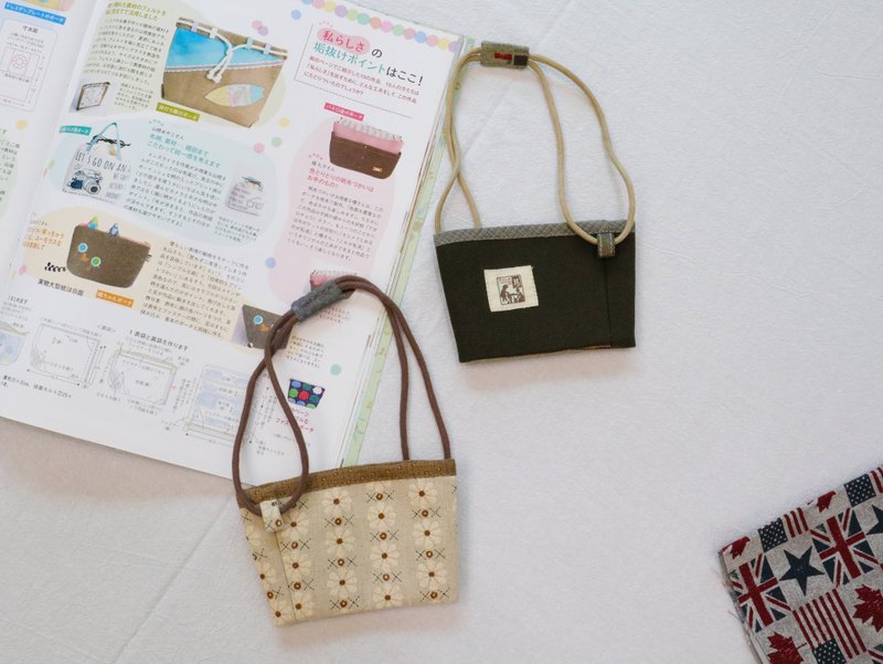 Eco-friendly Cup Sleeve Beverage Bag Wax Strap - Beverage Holders & Bags - Cotton & Hemp 