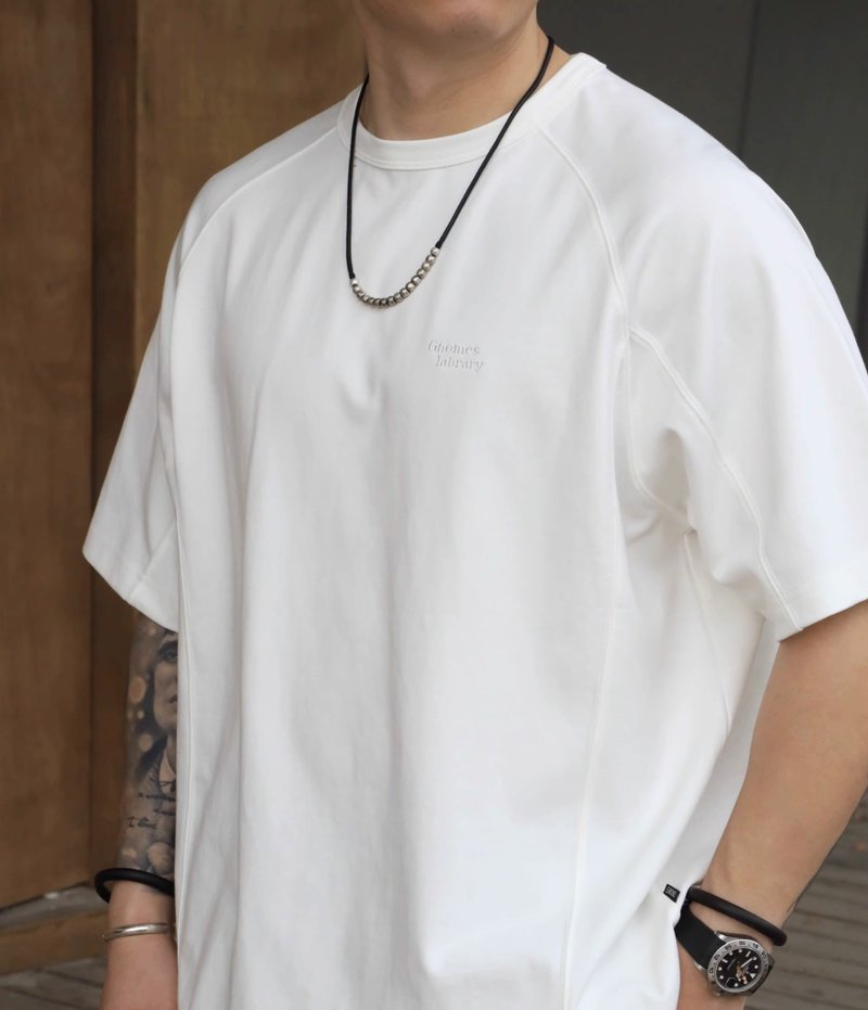 親膚涼感2.0 結構剪裁純色刺繡拉領短袖 多色 - 男 T 恤 - 其他材質 多色