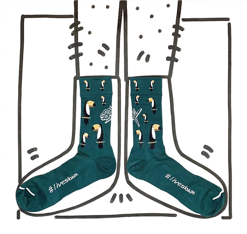 Italy Italy trend sports socks livebam Italian classic original design and manufacture TUCANO - Socks - Other Materials 