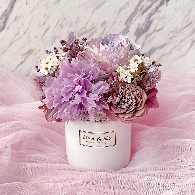 Mother's Day Carnations Everlasting Potted Flowers-Purple - Dried Flowers & Bouquets - Plants & Flowers Purple