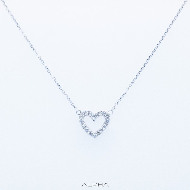 love clavicle chain - Necklaces - Diamond 