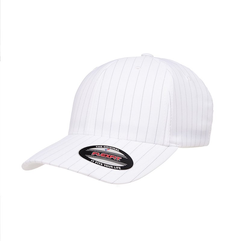 Piece Yupoong-Profile Pinstripe Flexfit ::White/Black:: - หมวก - ผ้าฝ้าย/ผ้าลินิน ขาว