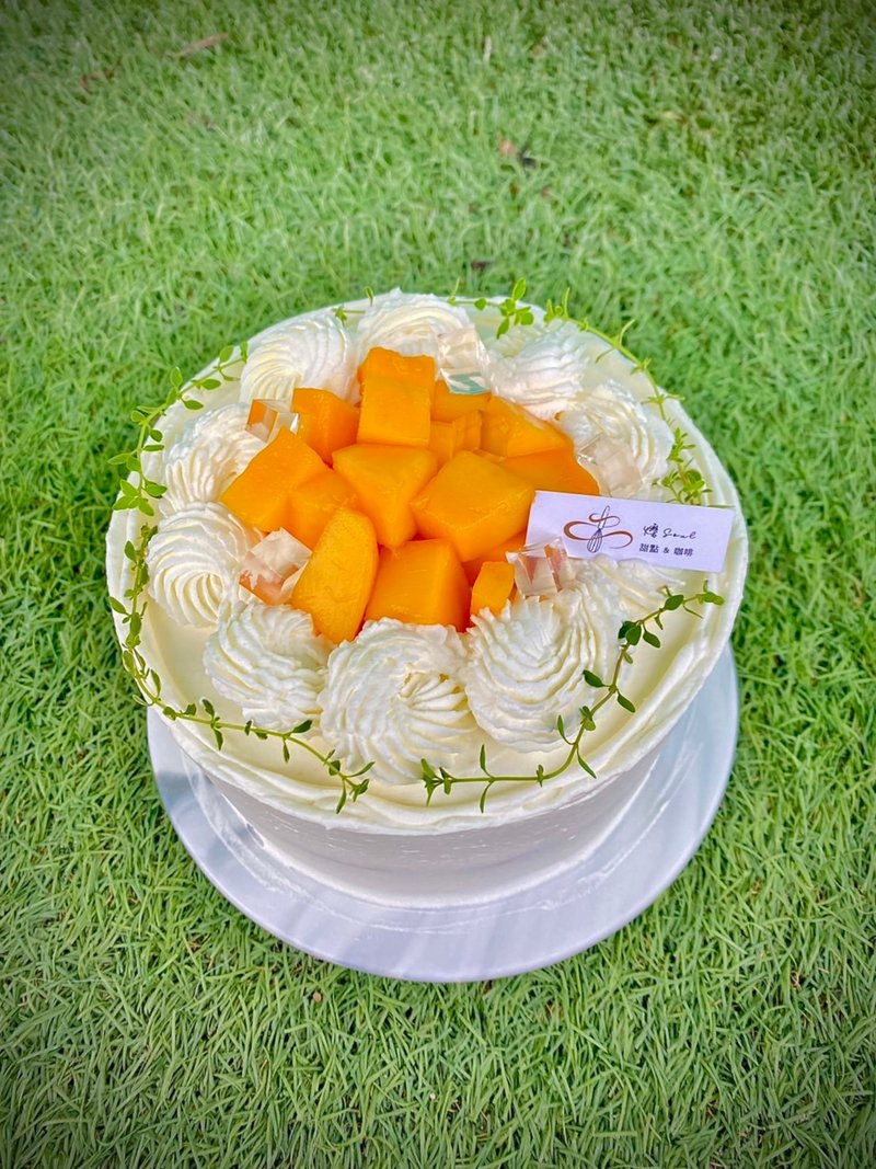 芒果奶酪蛋糕 鑠甜點 甜點 公版蛋糕 芒果蛋糕 生日蛋糕 - 蛋糕/甜點 - 其他材質 