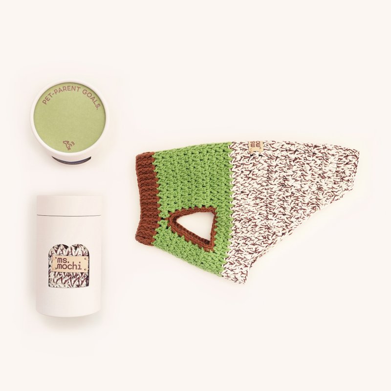 手工小針衣 #午後打呵欠 #2 - 寵物衣服 - 其他人造纖維 多色