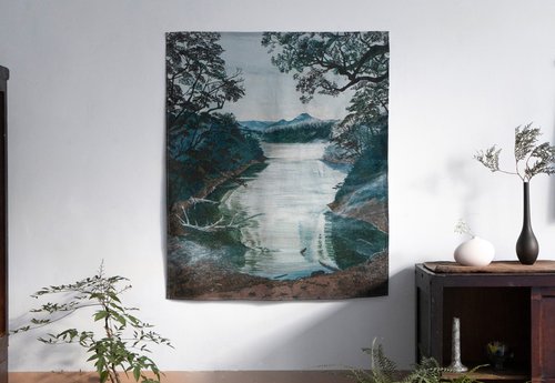 木直牛勿 臺灣山掛布 - 大鬼湖 70 x 83 cm