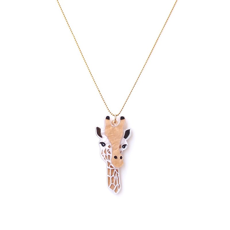 Giraffe Necklace - Chokers - Acrylic Gold