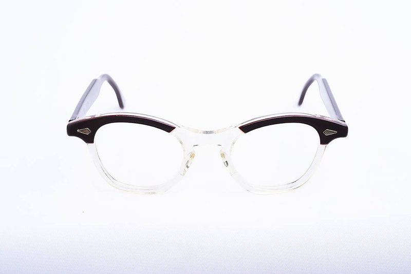 Vintage tart Optical eyewear American out-of-print old glasses - กรอบแว่นตา - พลาสติก สีม่วง