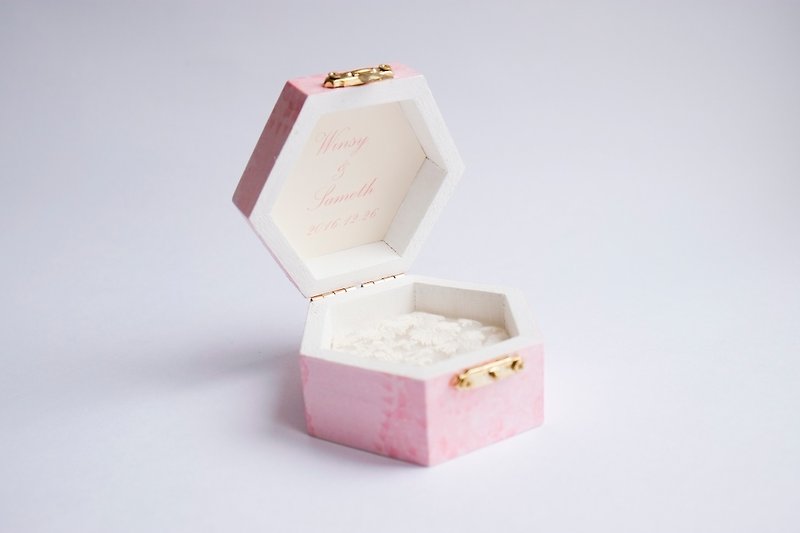 テーラーメイド - 結婚式/婚約指輪ボックス - リング - 木製 