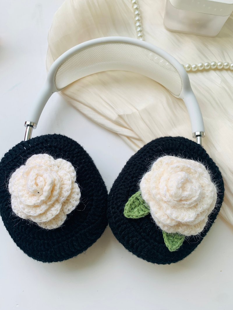 Cute Crochet AirPods Max Case Sony XM5 Protector Headphone Wrapper - Headphones & Earbuds - Other Materials 