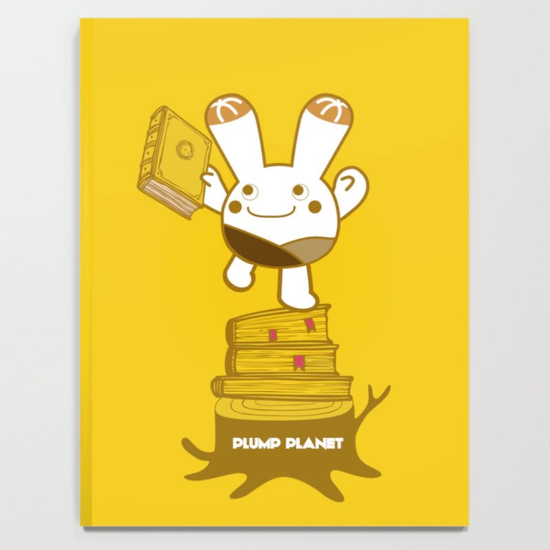 【Plump Planet Friends】Notebook | Little Ring Twin - สมุดบันทึก/สมุดปฏิทิน - กระดาษ สีส้ม