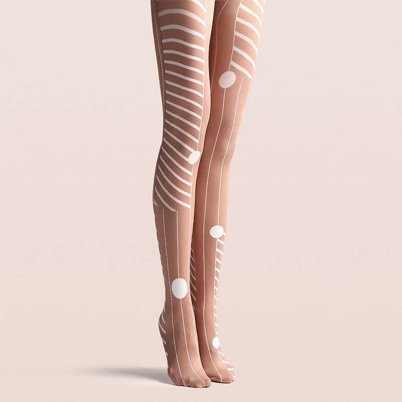 Viken plan designer brand pantyhose cotton socks creative stockings pattern stockings - ถุงเท้า - ผ้าฝ้าย/ผ้าลินิน 