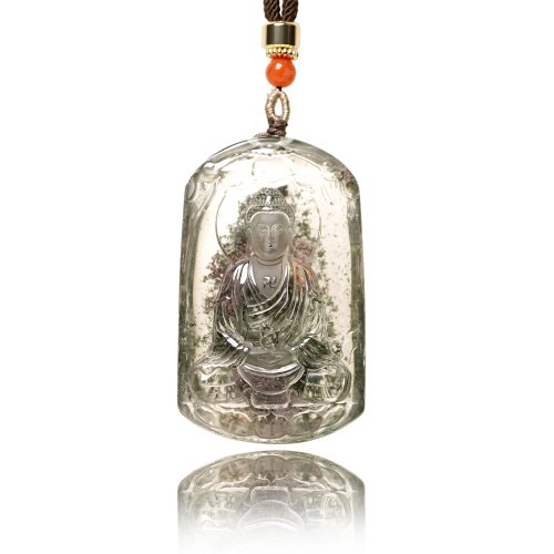 正佳珠寶 Gemsrich Jewelry 【正佳珠寶】綠幽靈 頂級極淨 大日如來 54g 綠幽靈吊墜