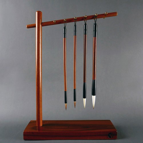 中華筆莊 — 文房四寶 文創禮品 【如沐豐年-文昌毛筆架組】 學運考試運 職場人緣 - 開運筆架組合