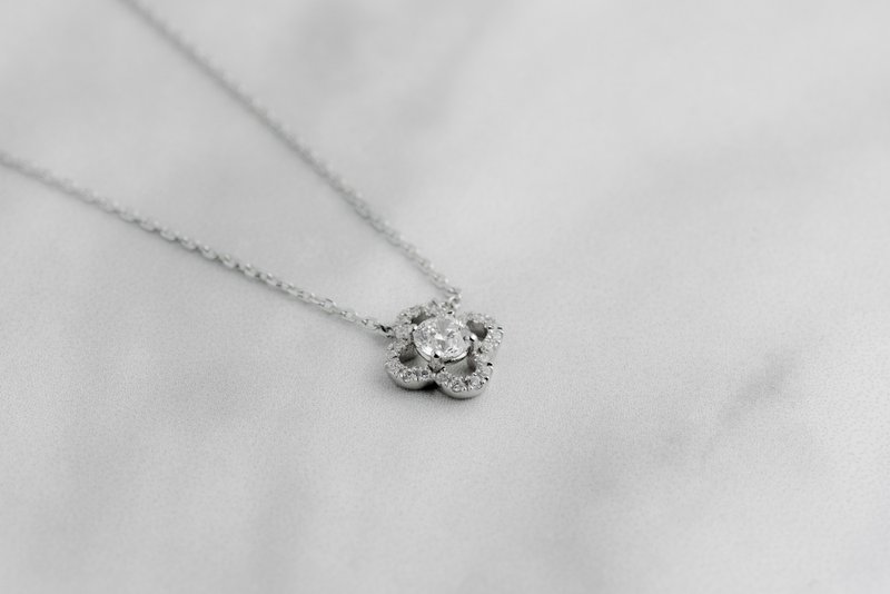 Locust Diamond Necklace • 18K gold • Gold Vermeil - Necklaces - Sterling Silver Silver