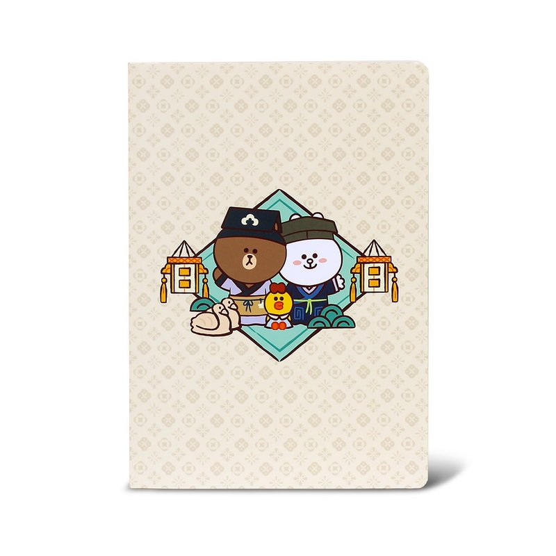 NPM | LINE FRIENDS 穿越故宮 25K加厚定頁筆記本 (明) - 筆記本/手帳 - 紙 卡其色