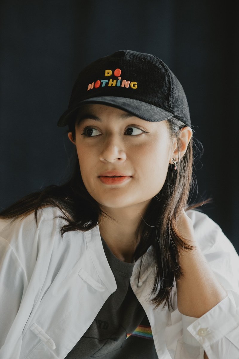 DO NOTHING cap Black - Hats & Caps - Cotton & Hemp Black