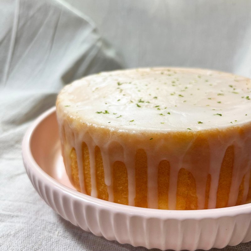 【母の日ギフト】おばあちゃんの手作りレモンケーキ - ケーキ・デザート - その他の素材 オレンジ
