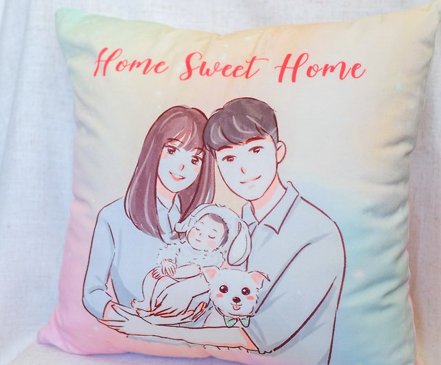 Customized Couple Cushion, Personalised Cushion