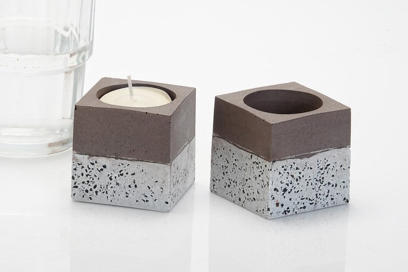 Cement candle holder - Candles & Candle Holders - Cement 