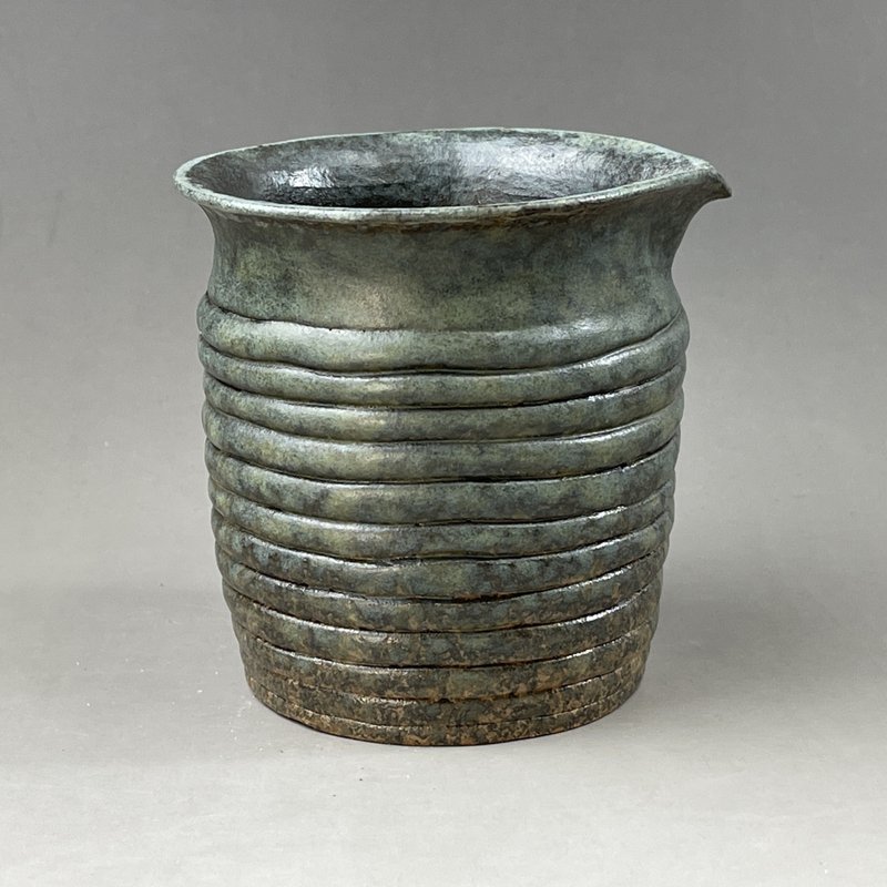 Taiwan [flower tea sea] pottery hand-made glaze change 025 - Teapots & Teacups - Pottery Brown