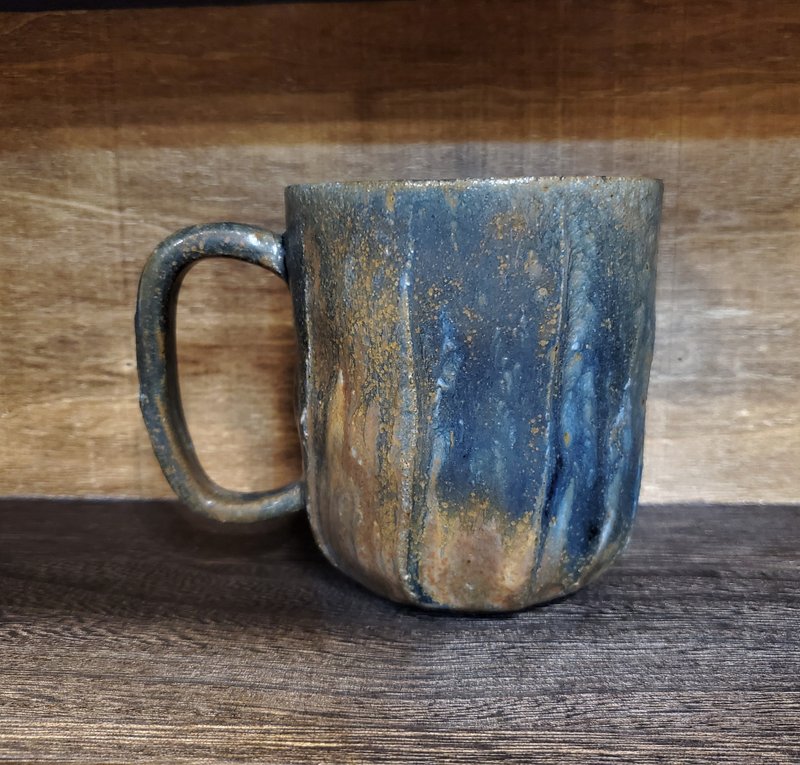 Mo Yuan/Gray Glazed Mug/Coffee Cup - แก้วมัค/แก้วกาแฟ - ดินเผา สีเหลือง