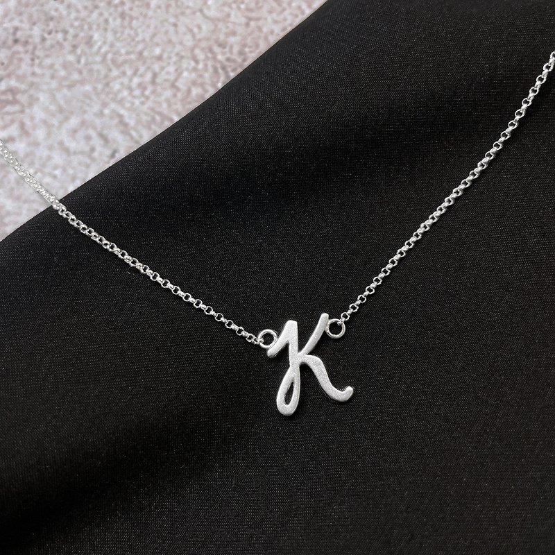[Name on Heart] 925 Sterling Silver• Customized• Name Necklace - Necklaces - Sterling Silver Silver