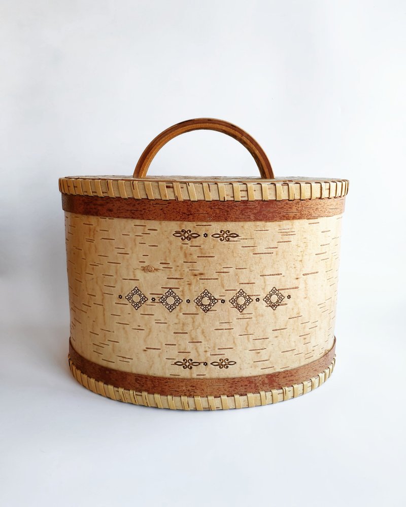 Birch bark box - 調味罐/醬料罐 - 木頭 