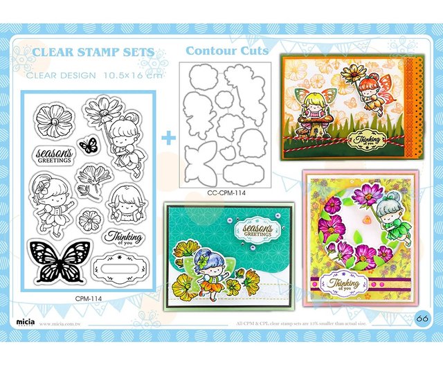 透明スタンプフラワーエルフ CPM-114 - ショップ miciacrafts 印鑑